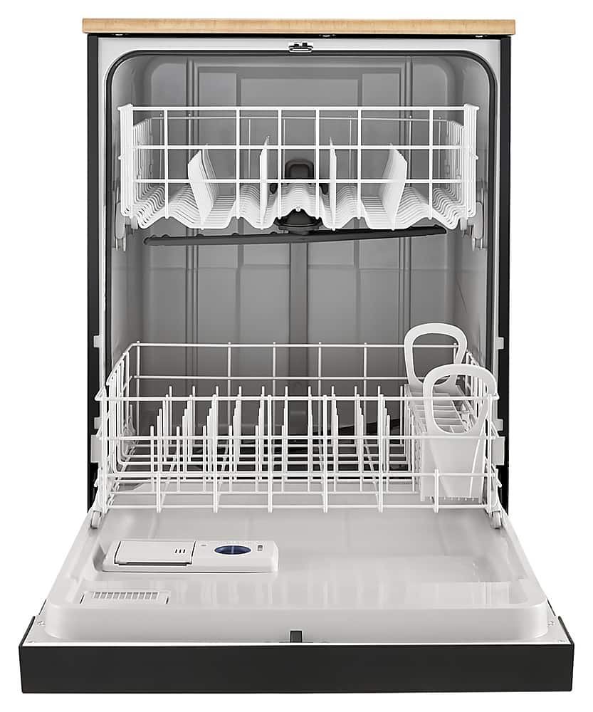 Alt View 11. Whirlpool - 24" Front Control Tall Tub Portable Dishwasher - Black.