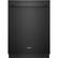 Front. Whirlpool - 24" Built-In Dishwasher - Black.