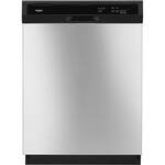 Whirlpool - 24" Built-In Dishwasher - Stainless steel - Front_Standard