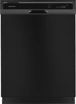 Amana - 24" Built-In Dishwasher - Black - Front_Standard