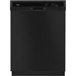 Whirlpool - 24" Built-In Dishwasher - Black - Front_Standard