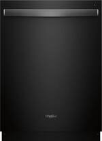 Whirlpool - 24" Built-In Dishwasher - Black stainless steel - Front_Standard