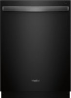 Whirlpool - 24" Built-In Dishwasher - Black stainless steel - Front_Zoom