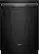 Front. Whirlpool - 24" Built-In Dishwasher - Black Stainless with PrintShield Finish.
