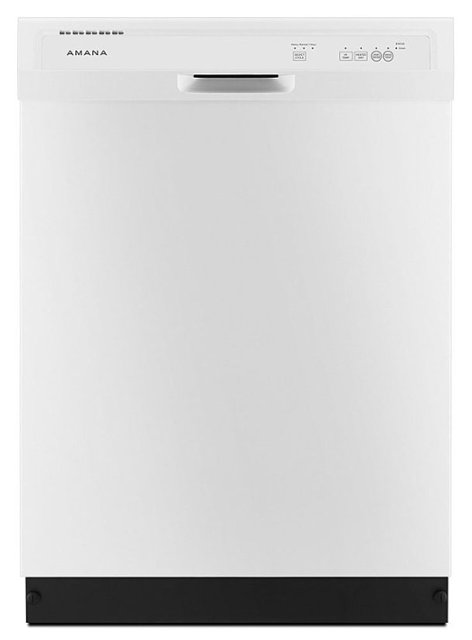 Front Zoom. Amana - 24" Built-In Dishwasher - White.