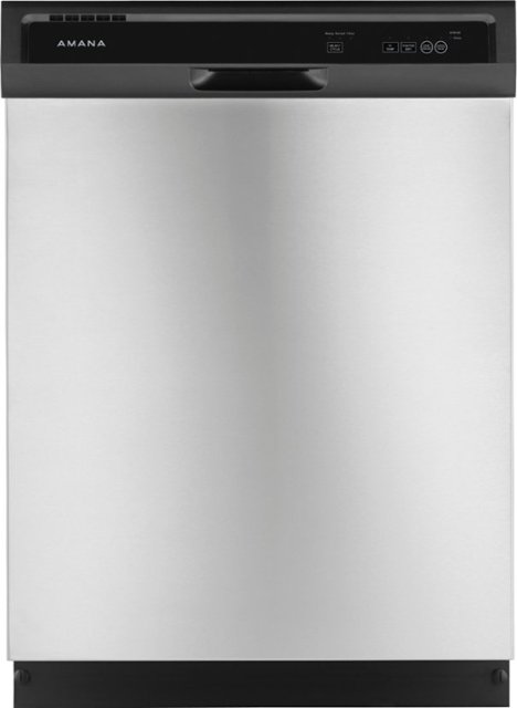 Front Zoom. Amana - 24" Built-In Dishwasher - Stainless steel.