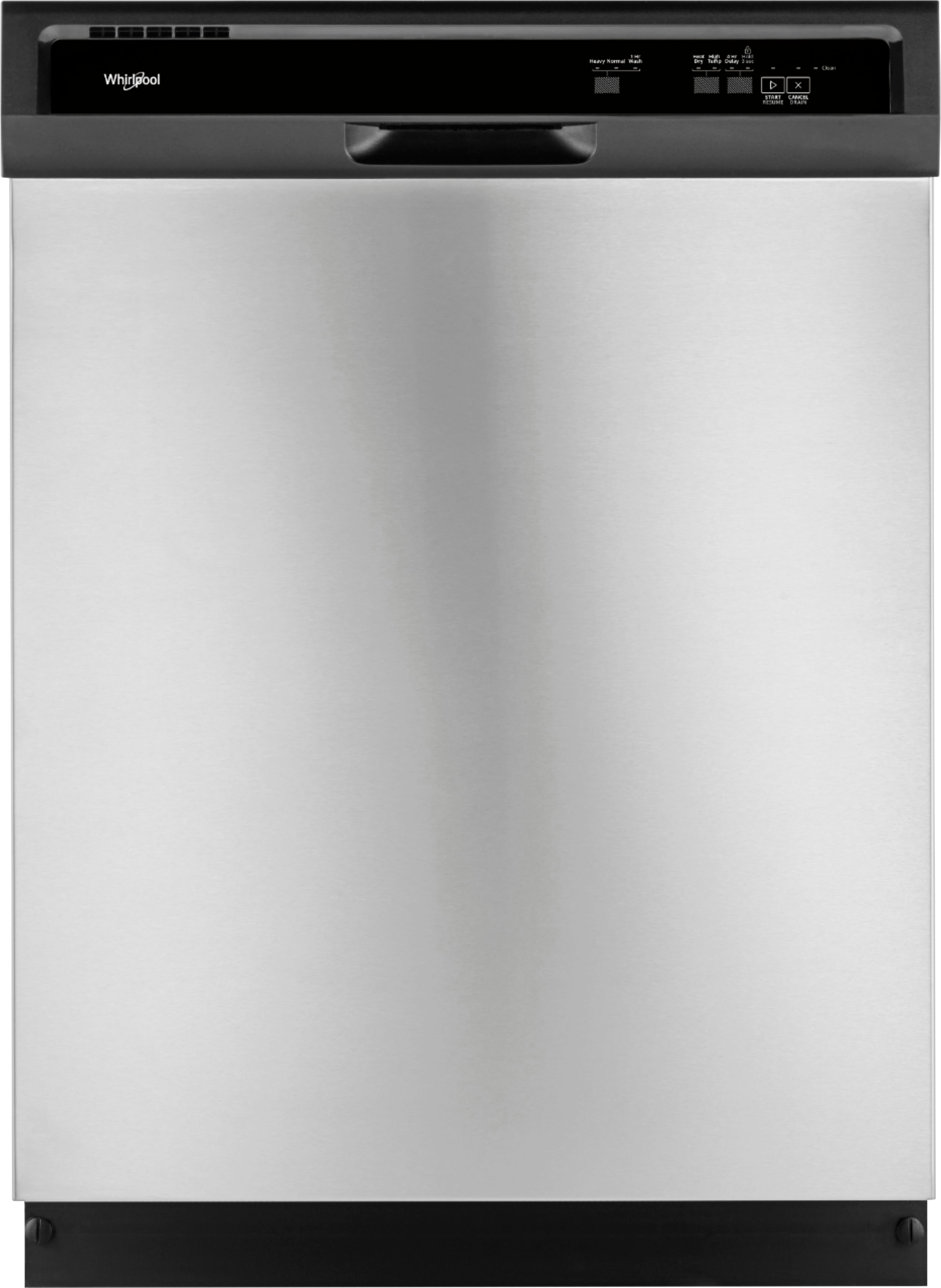 whirlpool stainless steel dishwasher