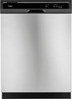 Whirlpool - 24" Built-In Dishwasher - Stainless Steel - Front_Zoom