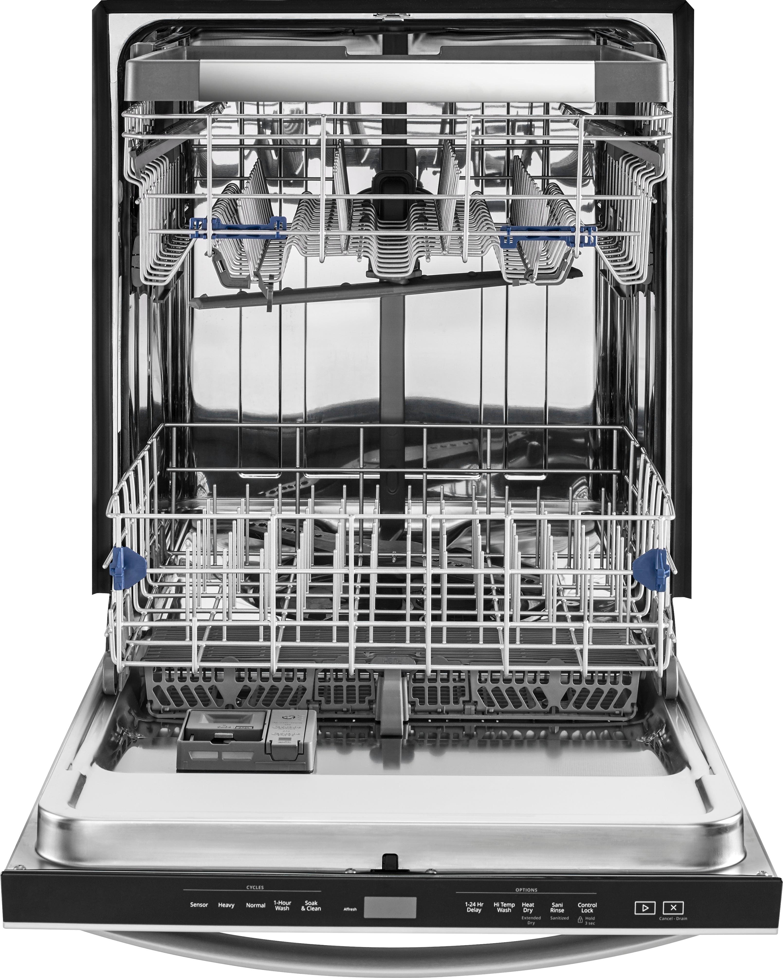 Angle. Whirlpool - 24" Built-In Dishwasher - Stainless Steel.