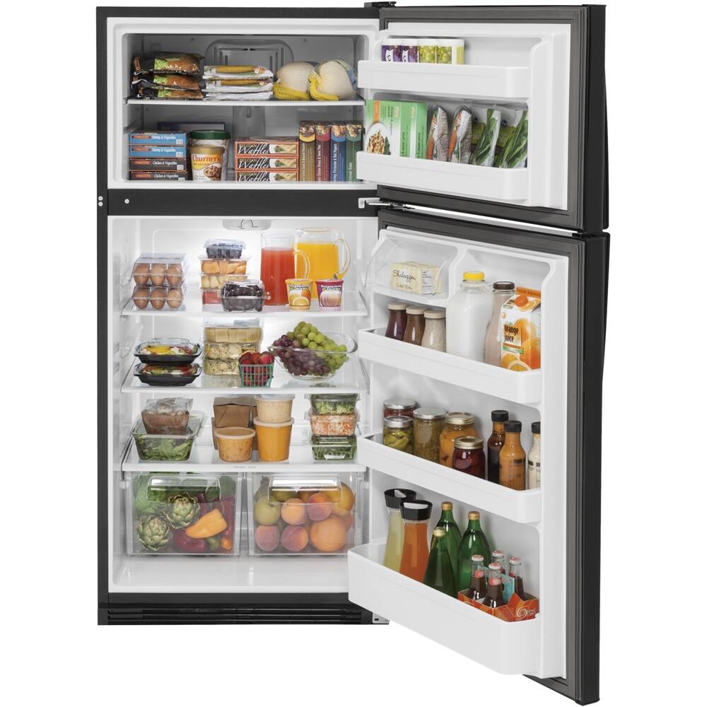 Alt View 12. GE - 20.8 Cu. Ft. Top-Freezer Refrigerator.