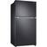 Angle. Samsung - 21.1 cu. ft. Top-Freezer Refrigerator with FlexZone - Black Stainless Steel.