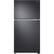 Front. Samsung - 21.1 cu. ft. Top-Freezer Refrigerator with FlexZone - Black Stainless Steel.