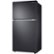Left Zoom. Samsung - 21.1 Cu. Ft. Top-Freezer  Fingerprint Resistant Refrigerator - Black stainless steel.