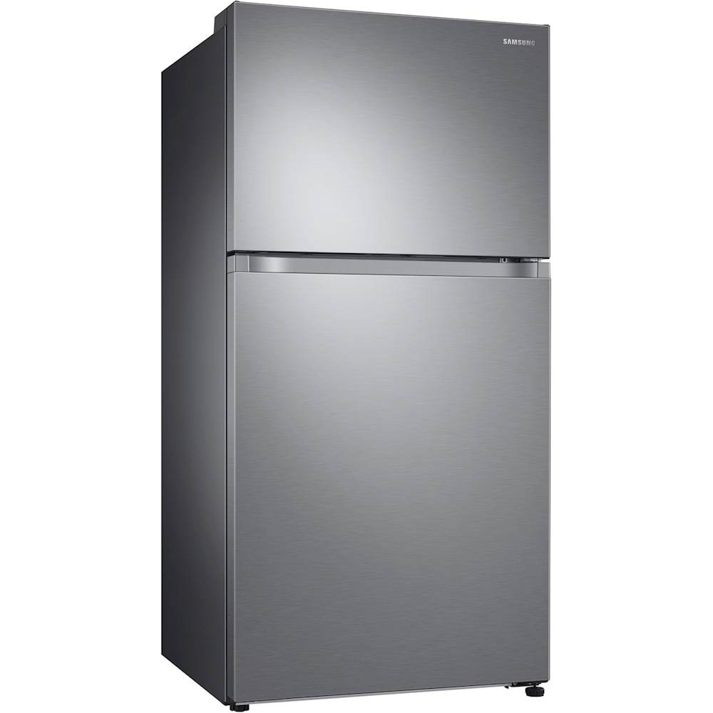 Samsung - 21.1 cu. ft. Top-Freezer Refrigerator with FlexZone - Stainless Steel