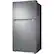 Left. Samsung - 21.1 cu. ft. Top-Freezer Refrigerator with FlexZone - Stainless Steel.