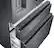 Alt View 5. Samsung - Family Hub 22.2 Cu. Ft. Counter Depth 4-Door French Fingerprint Resistant Refrigerator - Black Stainless Steel.