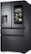 Left Zoom. Samsung - Family Hub 22.2 Cu. Ft. Counter Depth 4-Door French Fingerprint Resistant Refrigerator - Black Stainless Steel.