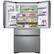 Alt View 12. Samsung - 22.7 Cu. Ft. 4-Door Flex French Door Counter-Depth Fingerprint Resistant Refrigerator - Stainless steel.