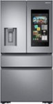 Front Zoom. Samsung - Family Hub 22.2 Cu. Ft. Counter Depth 4-Door French Door Fingerprint Resistant Refrigerator - Stainless steel.
