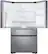 Alt View 1. Samsung - 22.2 cu. ft. 4-Door French Door Counter Depth Smart Refrigerator with Family Hub - Stainless Steel.