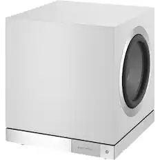Front. Bowers & Wilkins - DB Series Dual 10" Powered Subwoofer - Satin white.