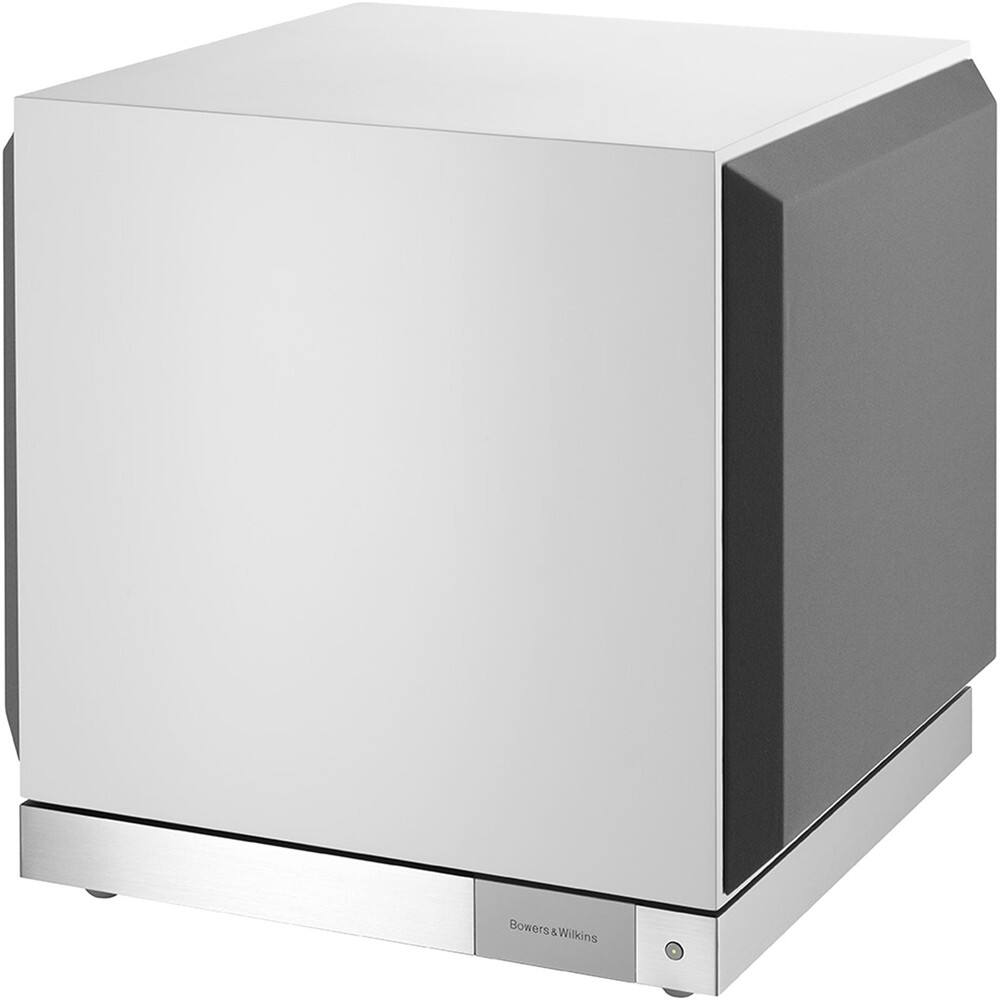 Left. B&W - DB Series Dual 12" Powered Subwoofer - Satin white.