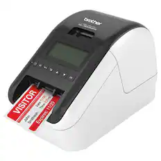 Front. Brother - QL-820NWB Professional Label Printer - White/Black.