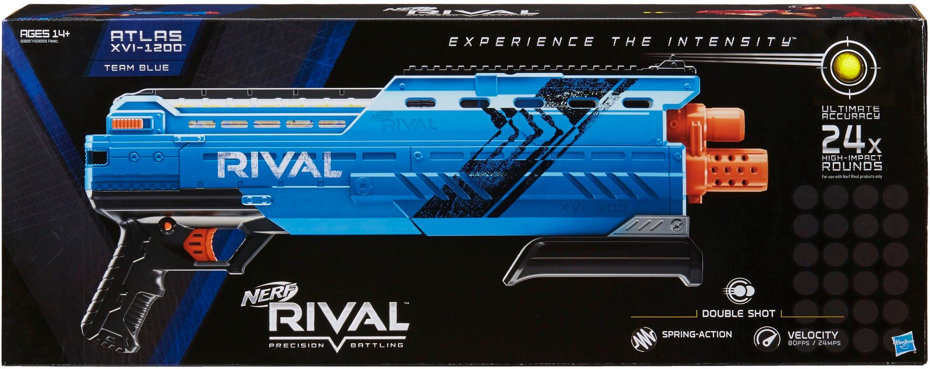 NERF Rival Atlas Xvi-1200 Blaster Blue Model 24526740 for sale online 