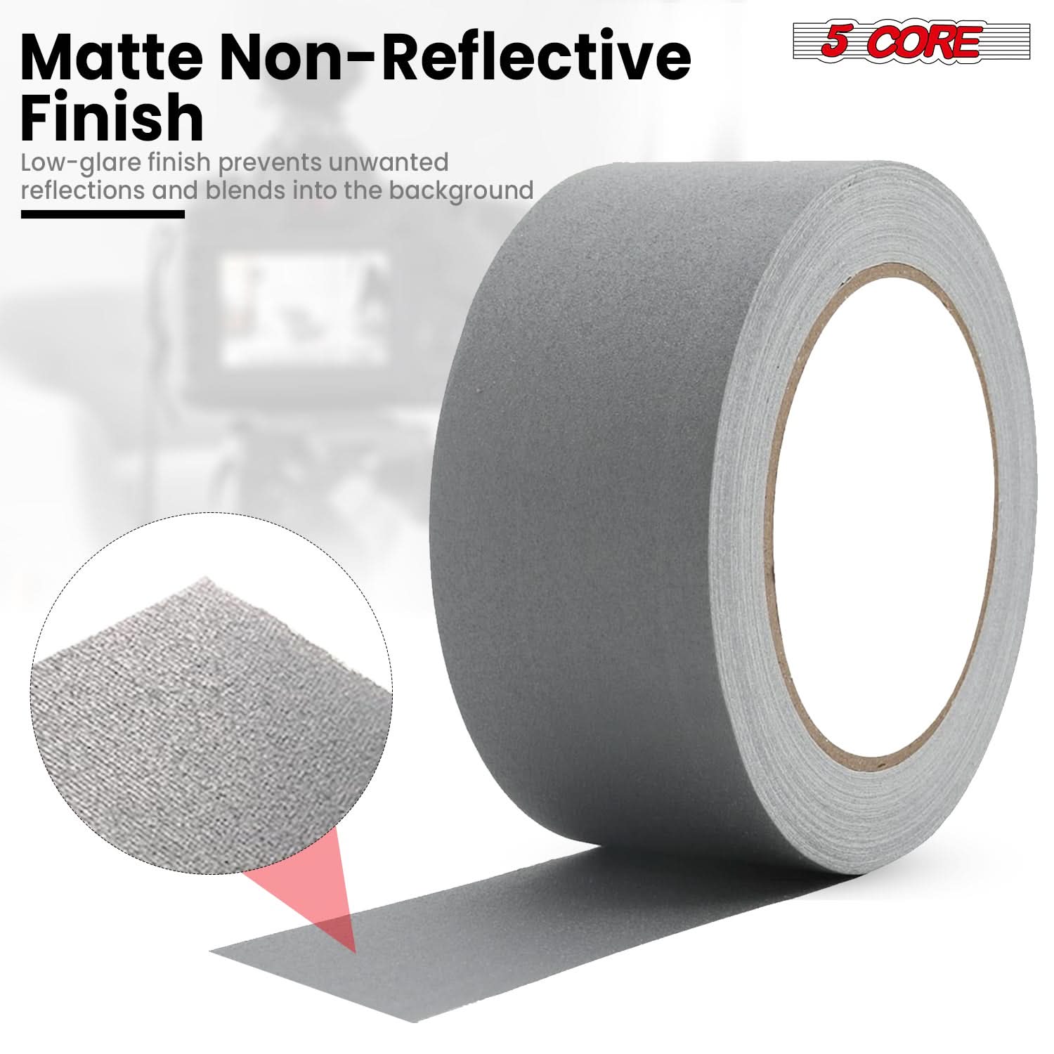 Matte Non-Reflective Finish

Low-glare finish prevents unwanted reflections and blends into the background

5 CORE