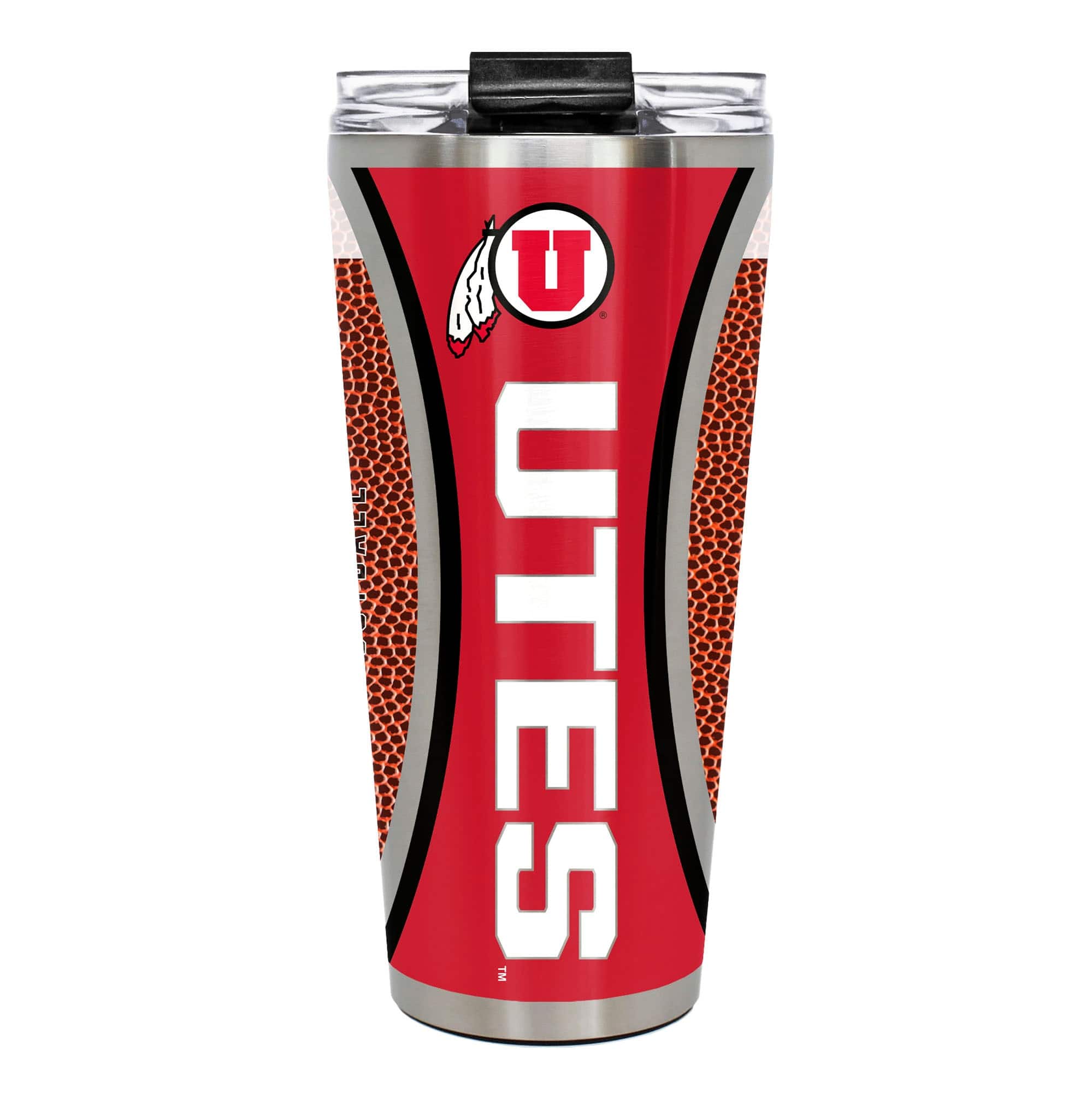 Great American Products - Utah Utes 32oz. Big Slim Game Ball Travel Tumbler - Brown
