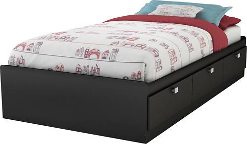 Angle Standard. South Shore - Spark Collection 39" Twin Mates Bed.