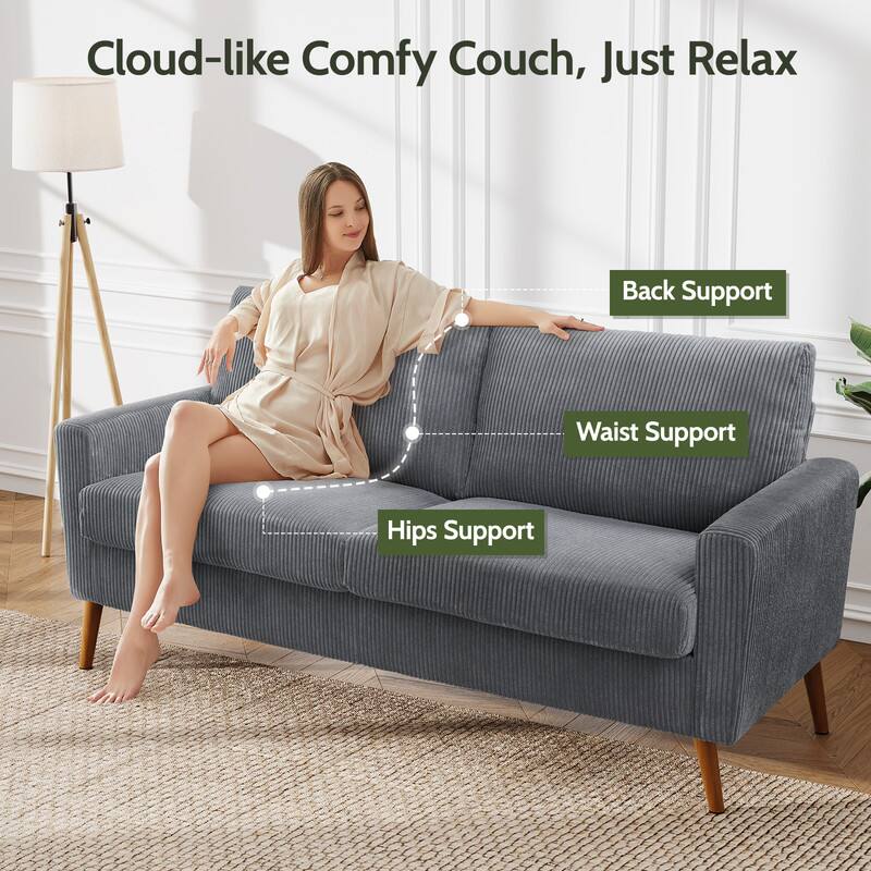 Cloud-like Comfy Couch, Just Relax

- Back Support
- Waist Support
- Hips Support