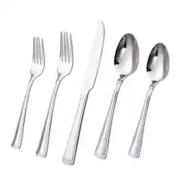 Hansmart - LORENA MAIT 20-Piece Tableware Set Along with Kitchen Utensils and Cutlery These Items are of High-Quality Construction - Silver