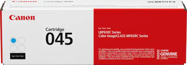 Front. Canon - 045 Toner Cartridge - Cyan.