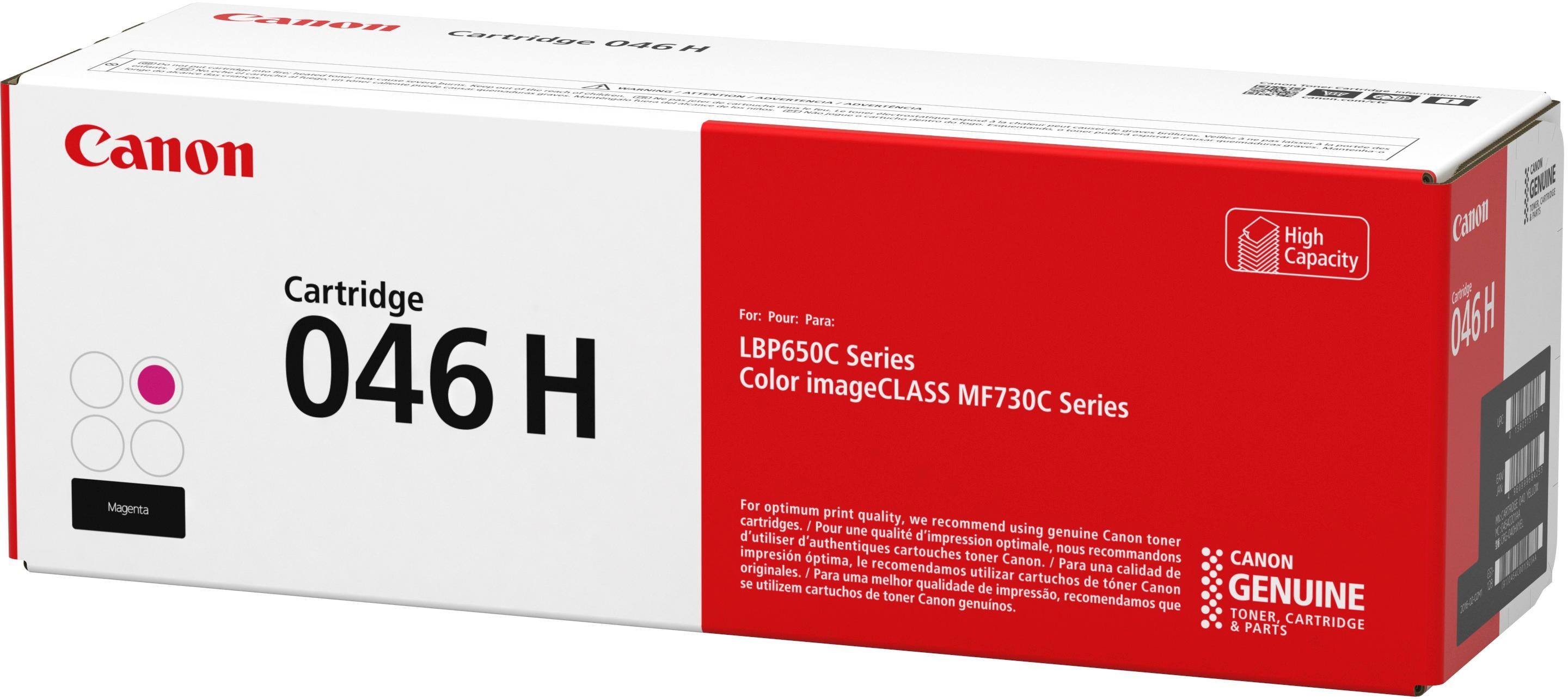 Alt View 1. Canon - 046 H High-Yield Toner Cartridge - Magenta.