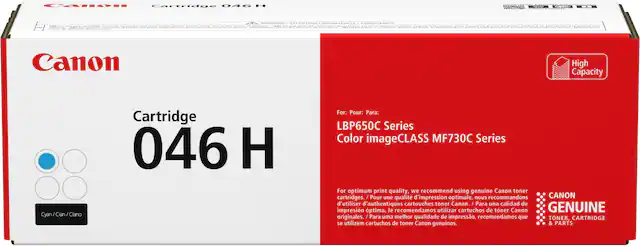 Front. Canon - 046 H XL High-Yield Toner Cartridge - Cyan.