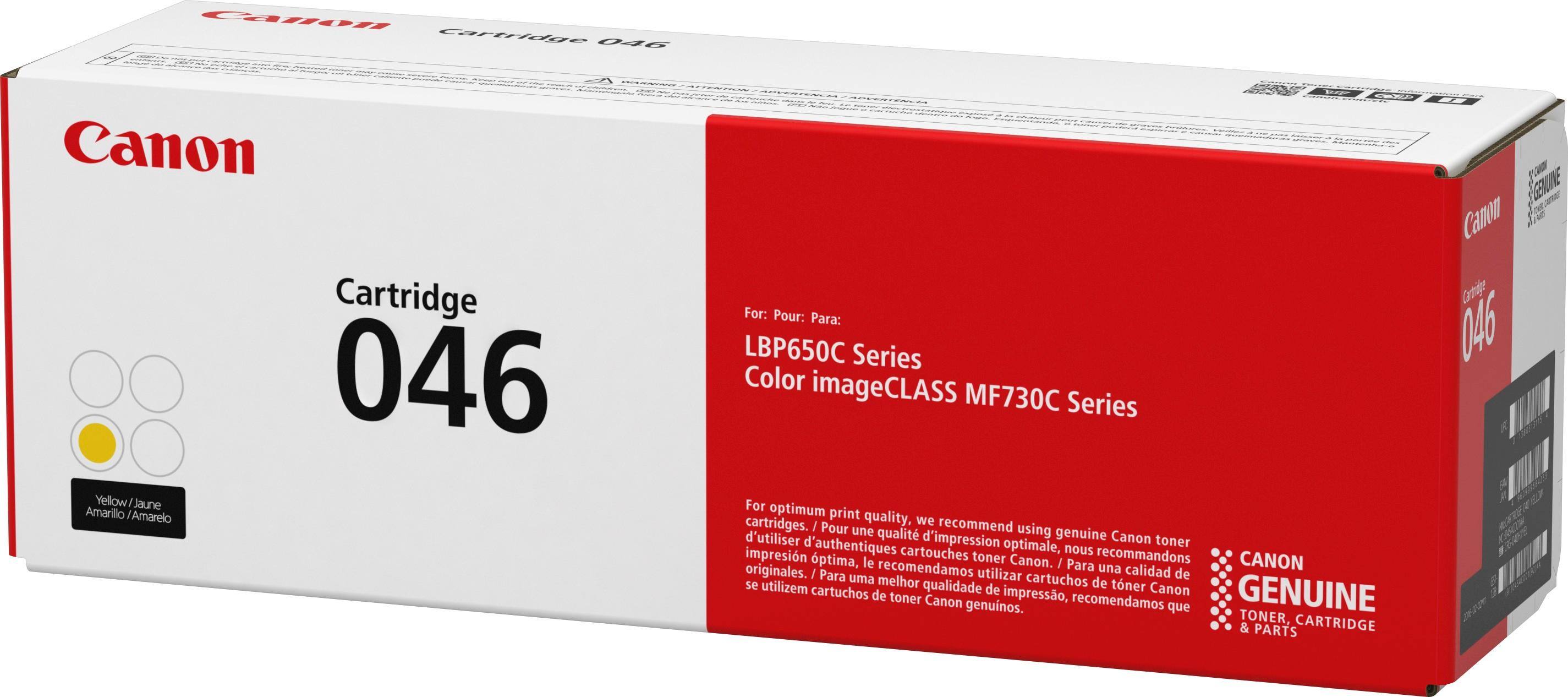 Alt View 1. Canon - 046 Toner Cartridge - Yellow.