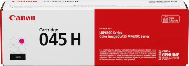 Front. Canon - 045 H High-Yield Toner Cartridge - Magenta.