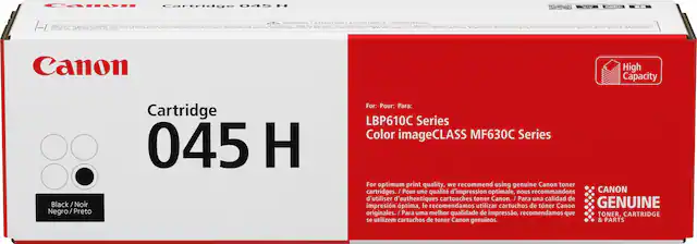 Front. Canon - 045 H High-Yield Toner Cartridge - Black.