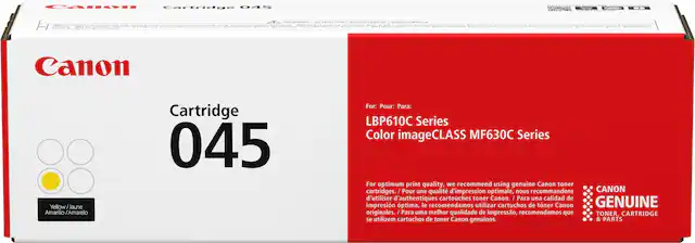 Front. Canon - 045 Toner Cartridge - Yellow.