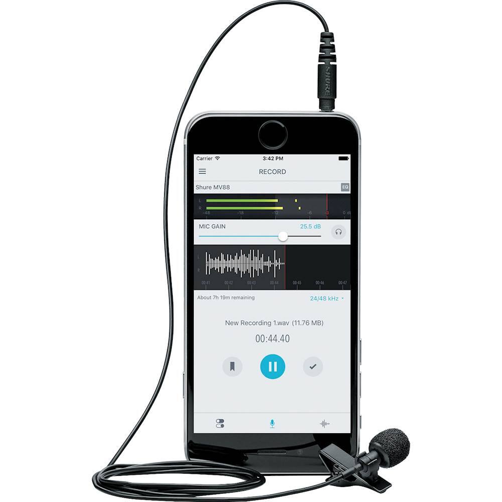 Shure MOTIV MVL Omnidirectional Lavalier Microphone for Smartphones (New  Packaging)