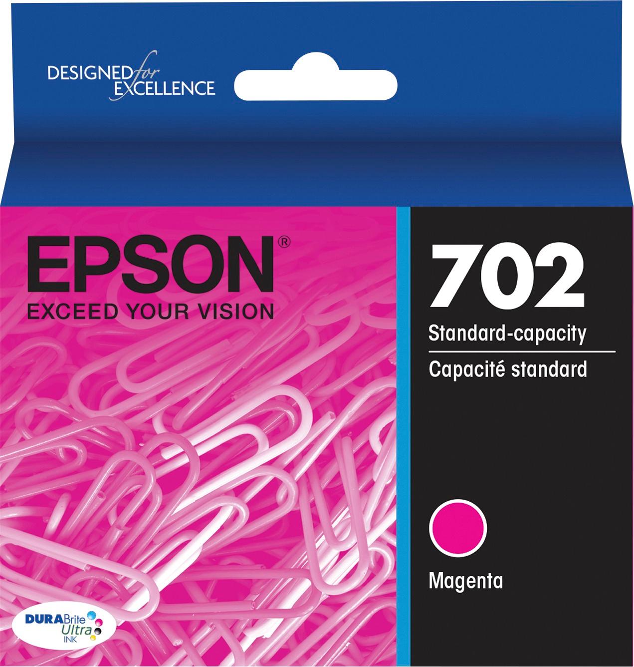 Ooit zwaartekracht reputatie Epson 702 Standard Capacity Ink Cartridge Magenta T702320-S - Best Buy