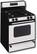 Angle Standard. GE - 30" Self-Cleaning Freestanding Gas Range - Brushed Chrome.