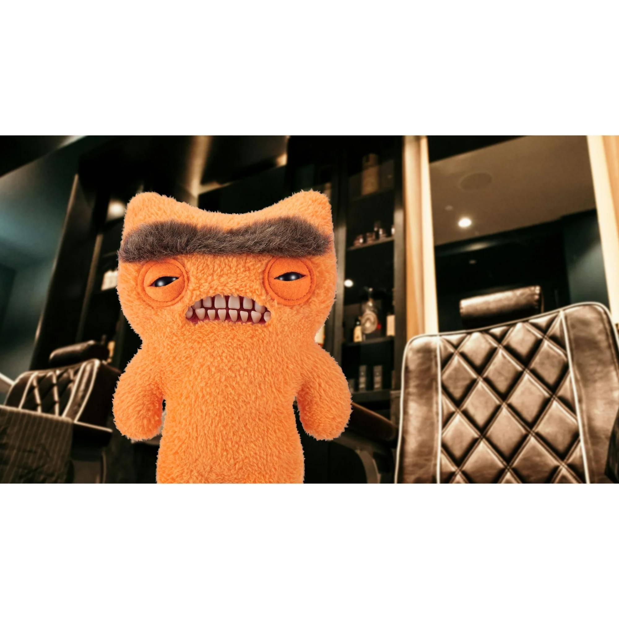 Alt View 2. ZURU - Fuggler Hairy Fuggs 9 Inch Plush | Munch Munch - Orange.