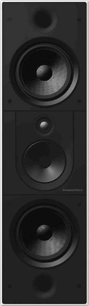 Front. Bowers & Wilkins - Passive 3-Way In-Wall Speaker (Each) - Gray.