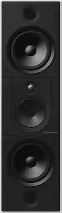 Bowers & Wilkins - CI800 Series In Wall Speaker with 5" midrange, 7" bass and 1" Diamond Dome Tweeter (Single Speaker) - Gray