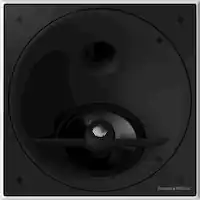 Bowers & Wilkins - CI800 Series In Ceiling Angled Speaker with 7" midbass and 1" Diamond Dome Tweeter (Single Speaker) - Black - Front_Zoom