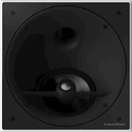 Front. Bowers & Wilkins - 7" Passive 2-Way In-Ceiling Speaker (Each) - Black.