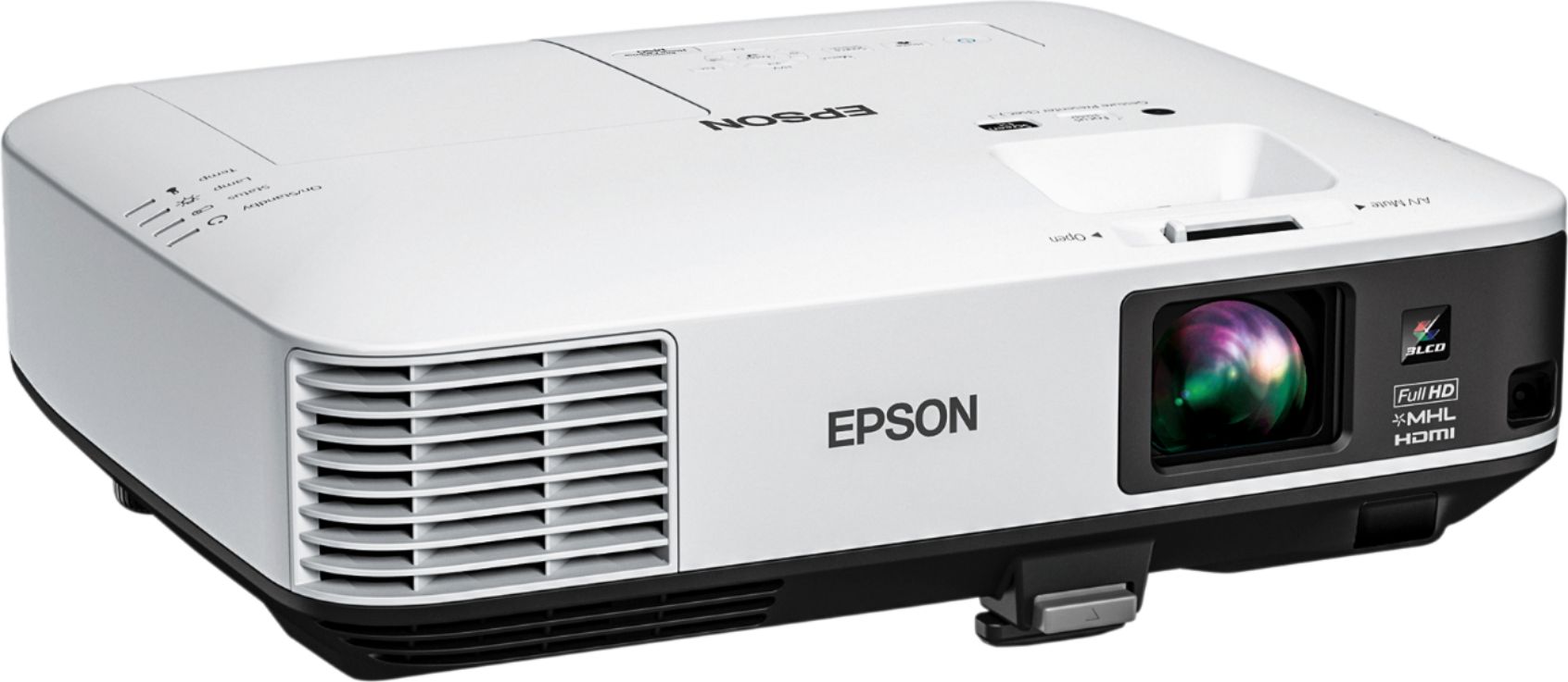 Angle View: Epson - HC1450 1080p Smart 3LCD Projector - Gray/white