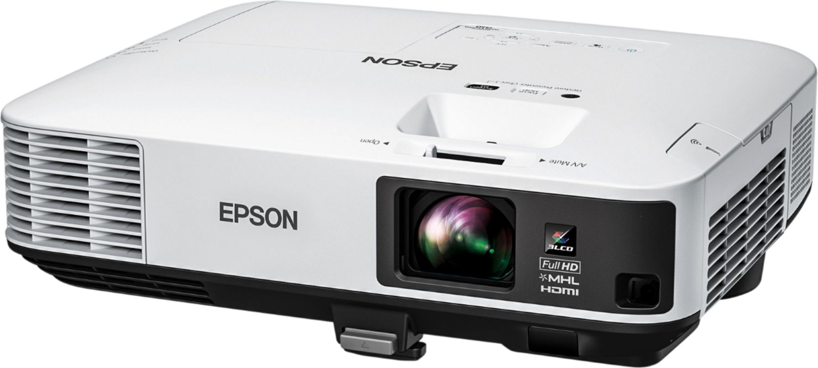 Left View: Epson - HC1450 1080p Smart 3LCD Projector - Gray/white